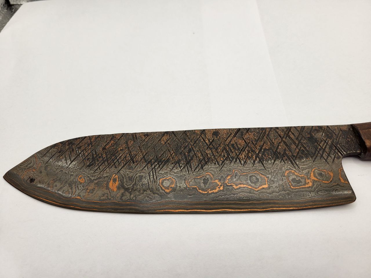 Santoku Kupfer-Damast RAW