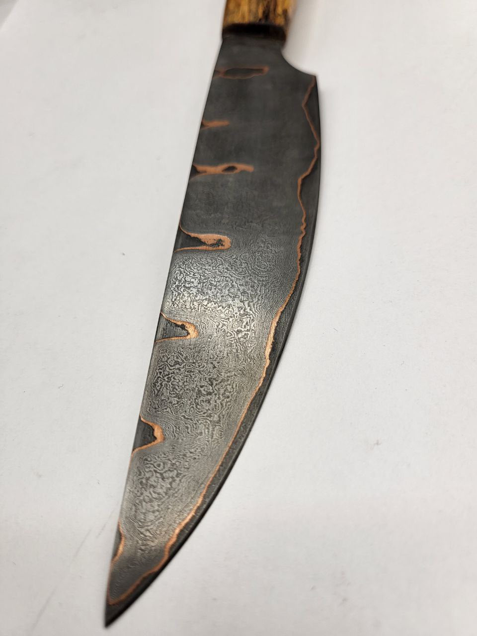 Handgeschmiedetes Jausen und Gemüsemesser mit 150 mm Klinge