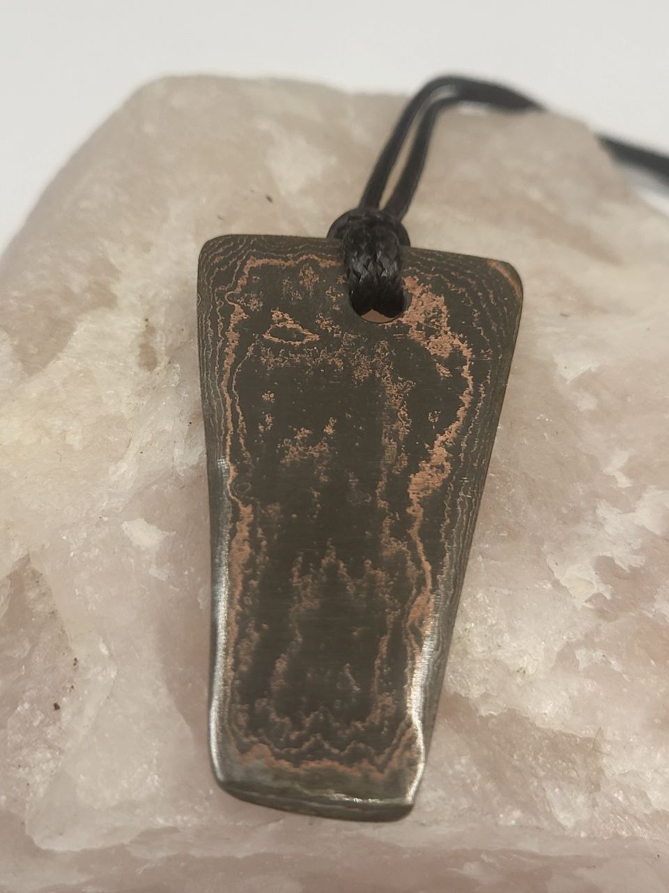 Kupfer-Damast Anhänger #11