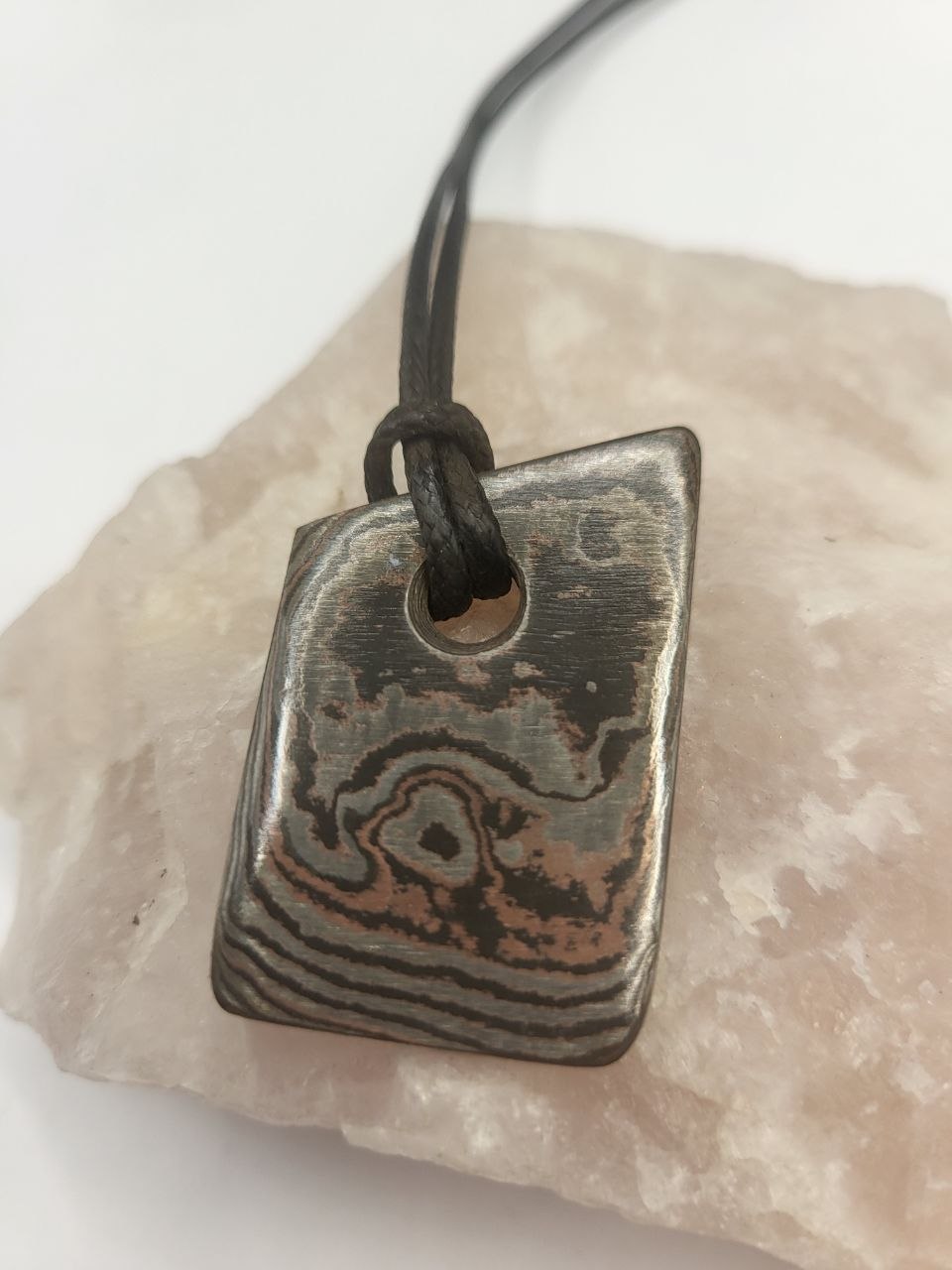 Kupfer-Damast Anhänger #3