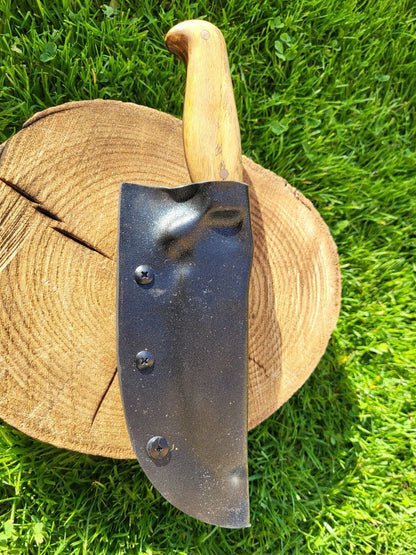 Damast Outdoormesser Kupfer Liner Tamarin