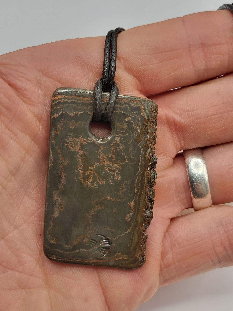 Kupfer-Damast Anhänger