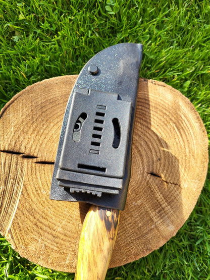 Damast Outdoormesser Kupfer Liner Tamarin