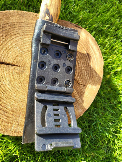 Damast Outdoormesser Kupfer Liner Tamarin