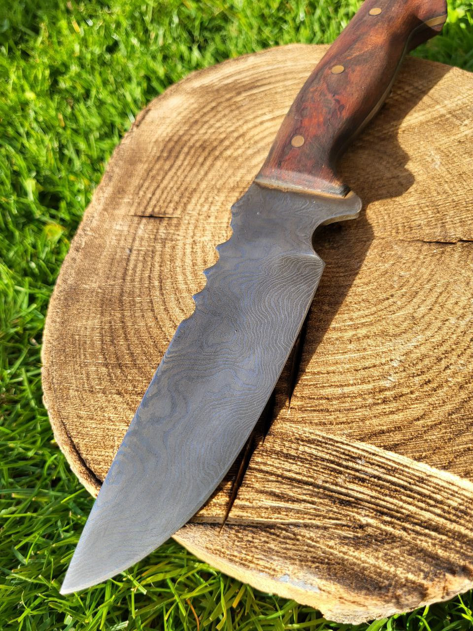 Damast Outdoormesser