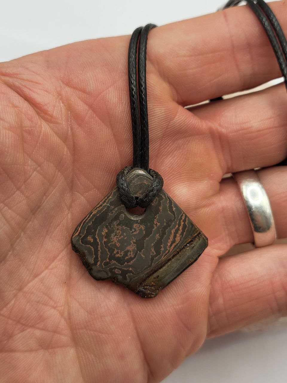 Kupfer-Damast Anhänger