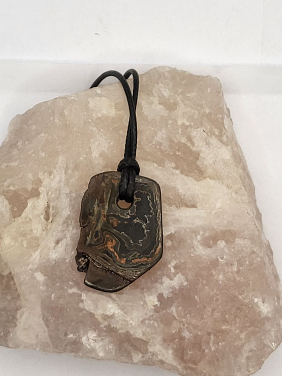 Kupfer-Damast Anhänger