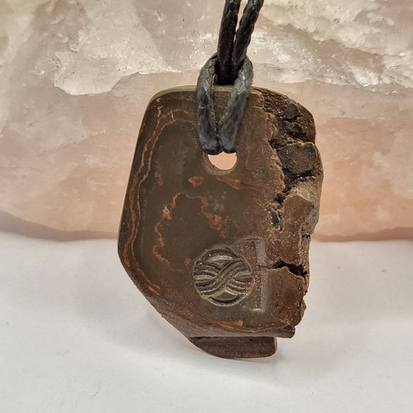 Kupfer-Damast Anhänger