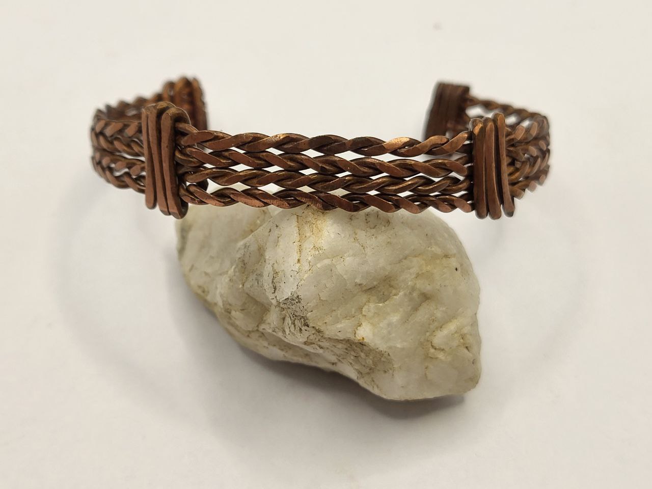 Rustic Weave - Kupferarmreifen