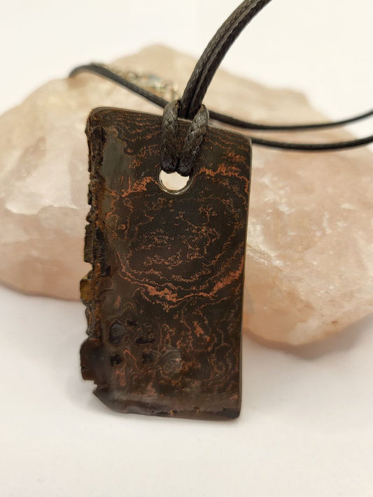 Kupfer-Damast Anhänger