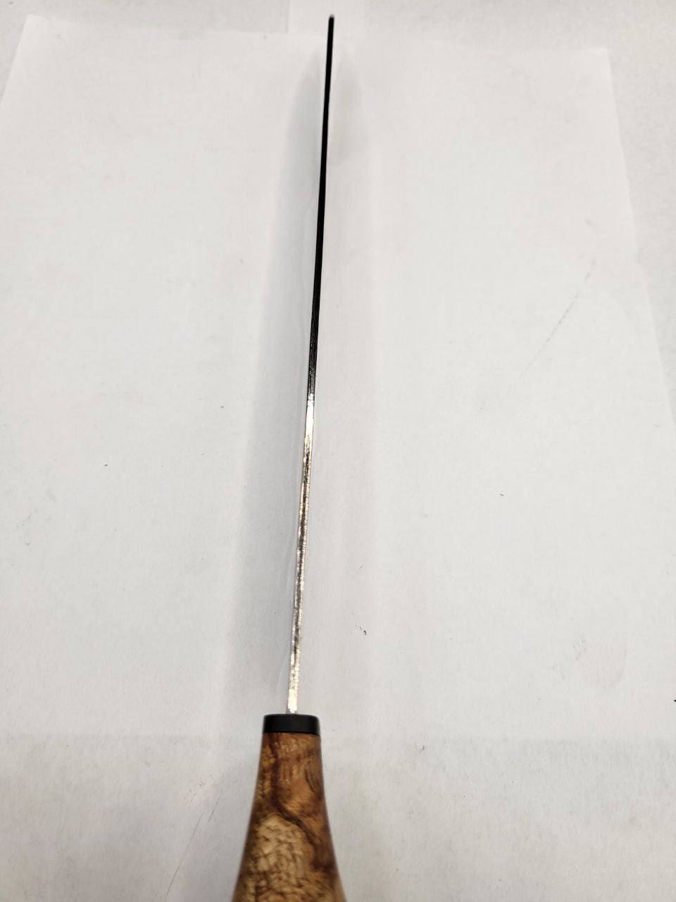 Big Allrounder CU-Damast Shiny handgeschmiedet mit Mahagoni-Griff