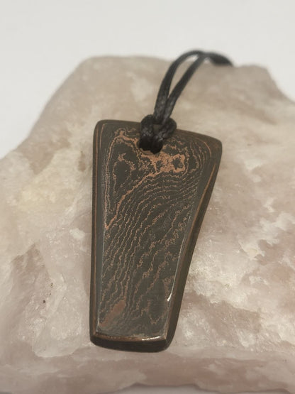 Kupfer-Damast Anhänger #11