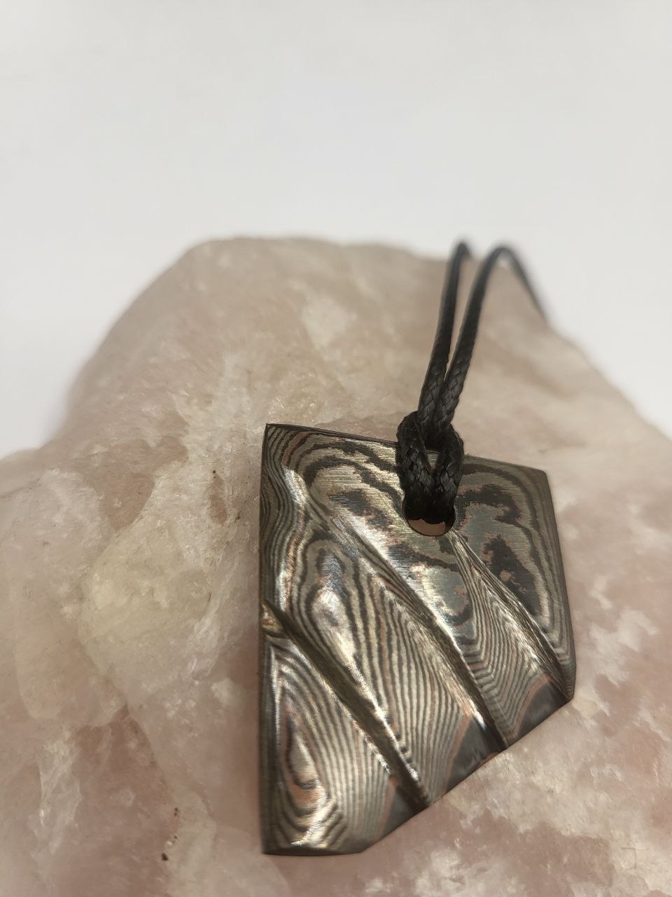 Kupfer-Damast Anhänger #4