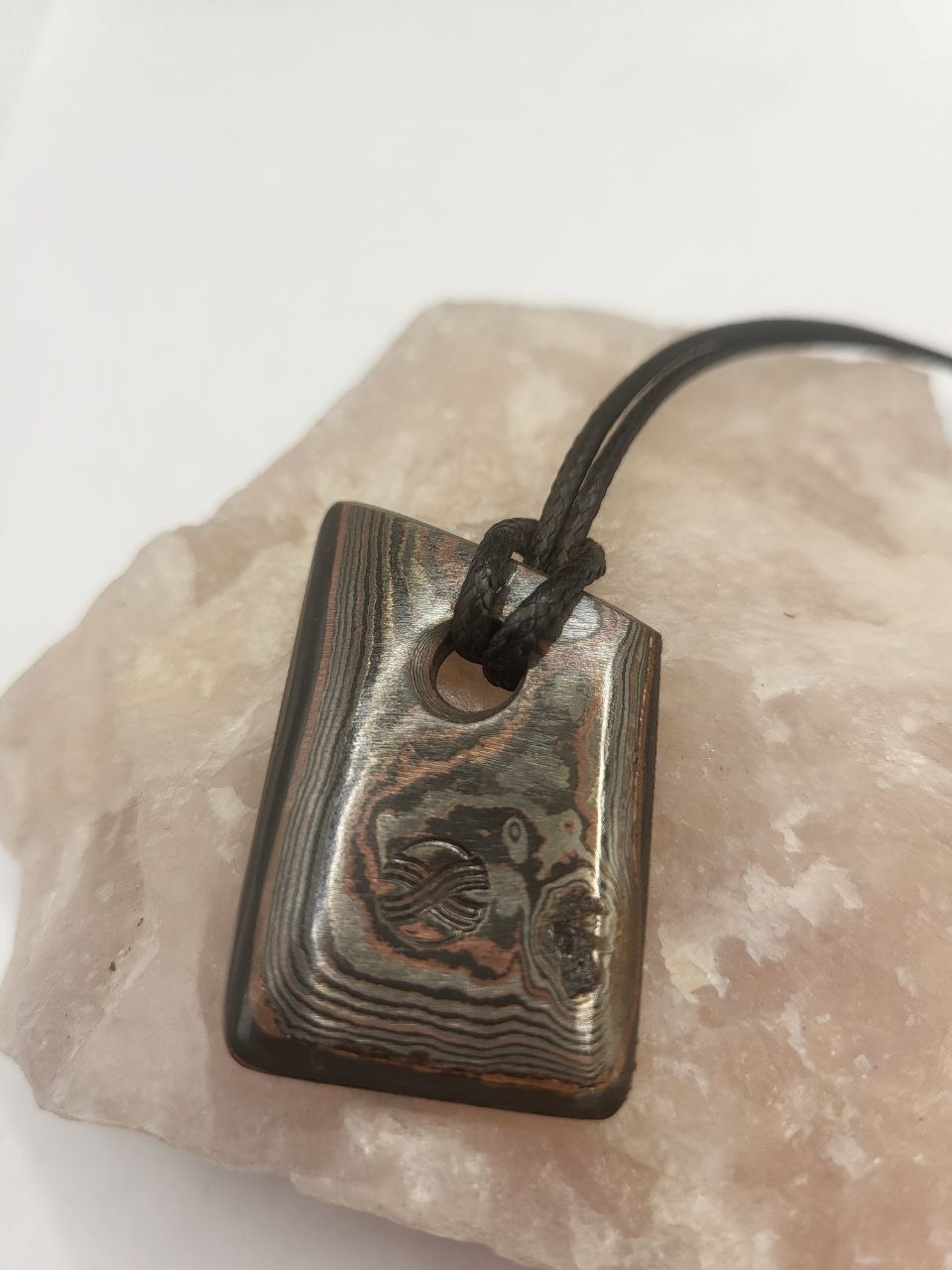 Kupfer-Damast Anhänger #3