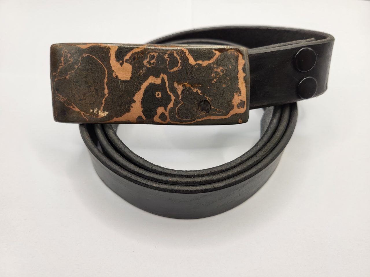 Intrusive - Kupferdamast Gürtelschnalle