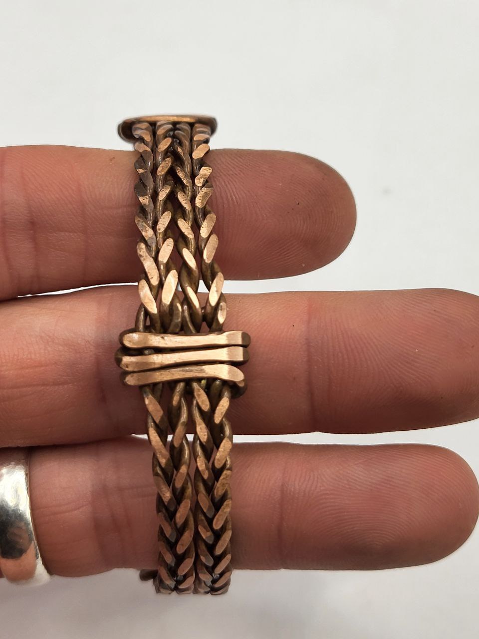 Rustic Weave - Kupferarmreifen