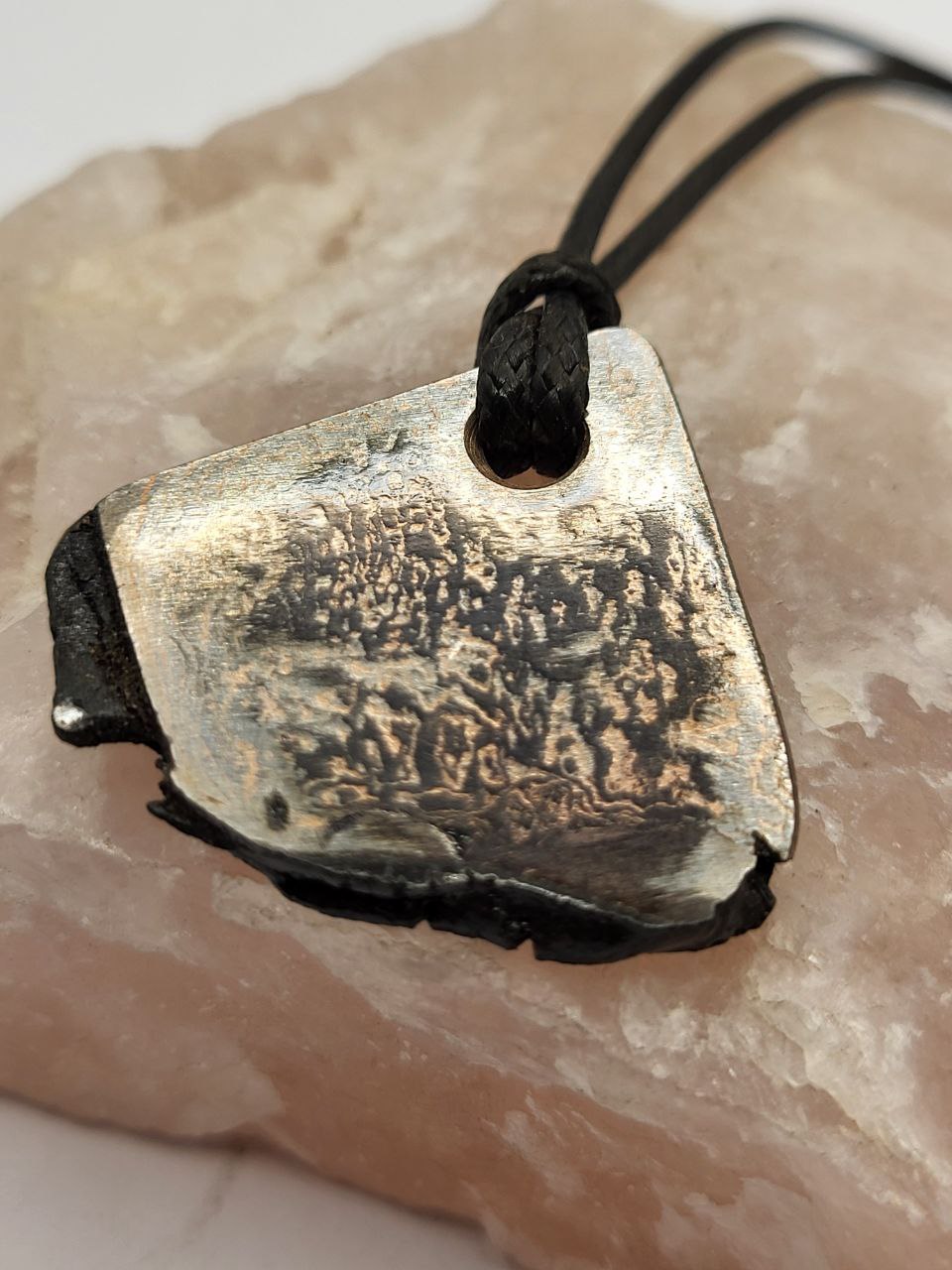 Kupfer-Damast shiny Anhänger