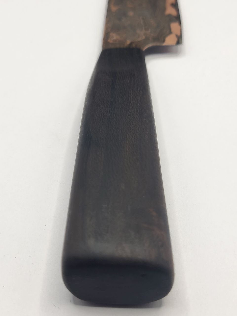 Handgeschmiedetes Allzweckmesser CU-Damast mit Kupfer und 212 mm Klinge