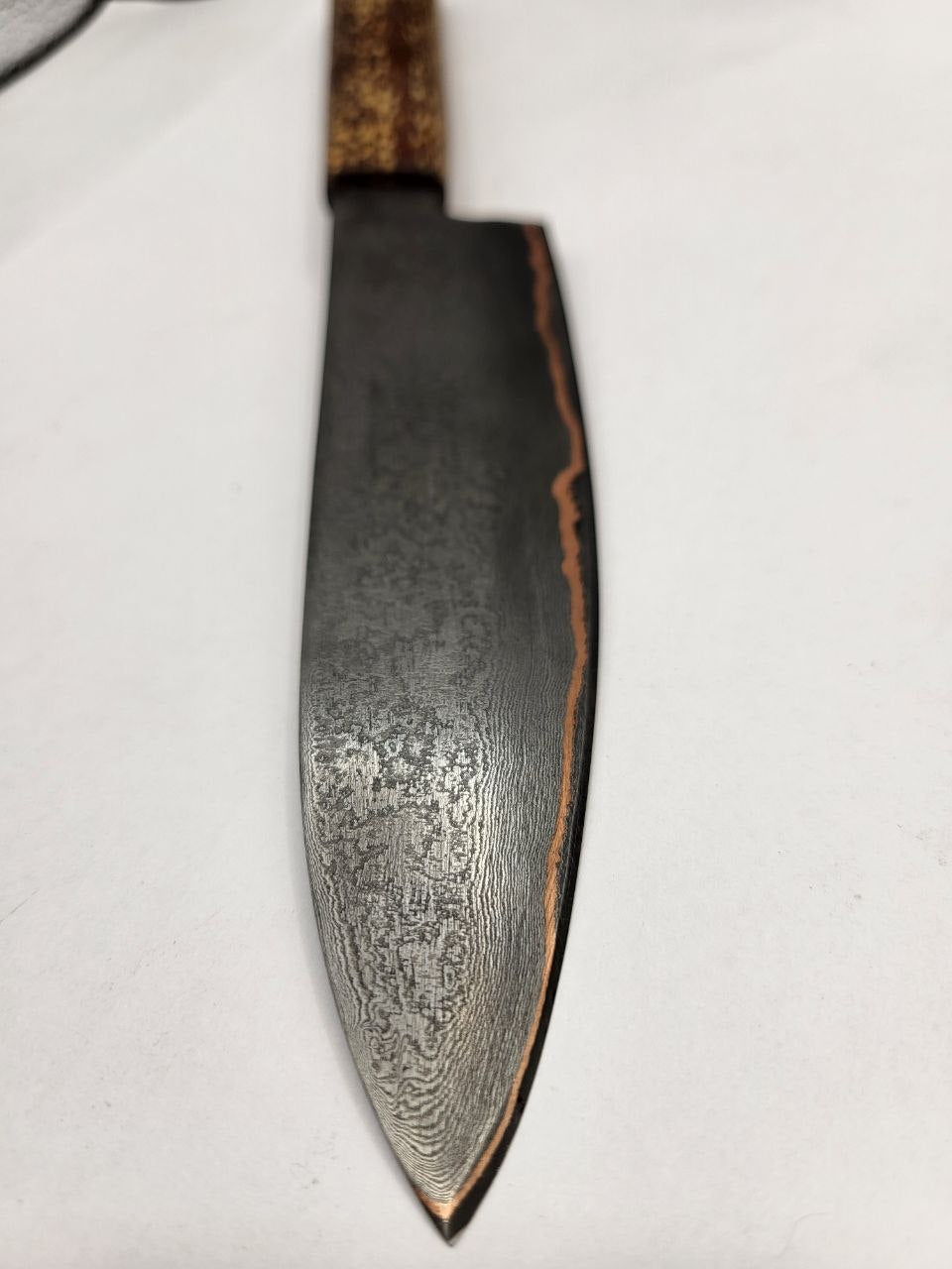 Kompaktes handgeschmiedetes Kl. Allzweckmesser CU Liner mit 147 mm Klinge