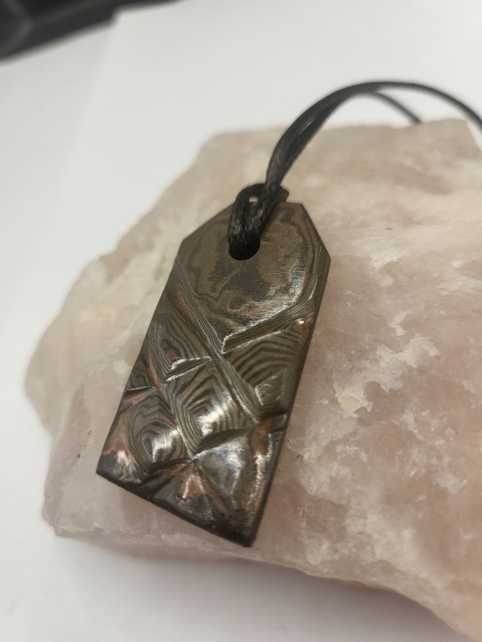 Kupfer-Damast Anhänger #5