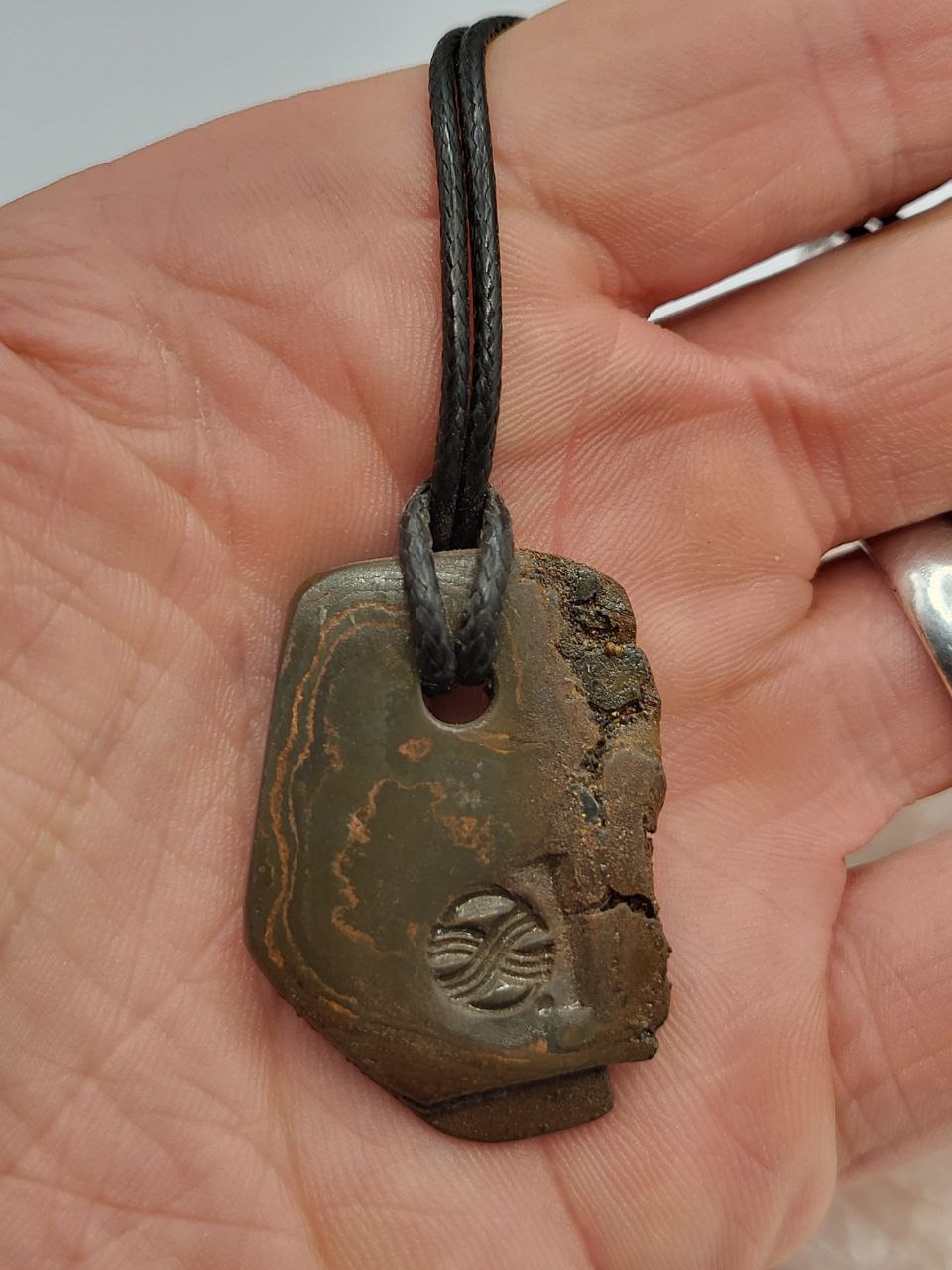 Kupfer-Damast Anhänger