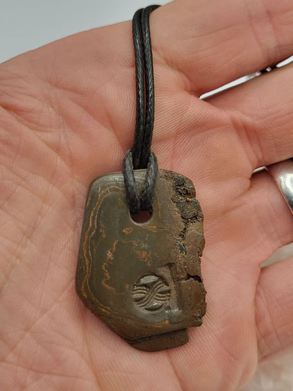 Kupfer-Damast Anhänger