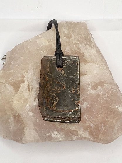 Kupfer-Damast Anhänger