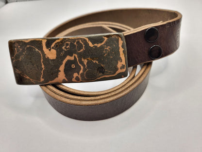 Intrusive - Kupferdamast Gürtelschnalle