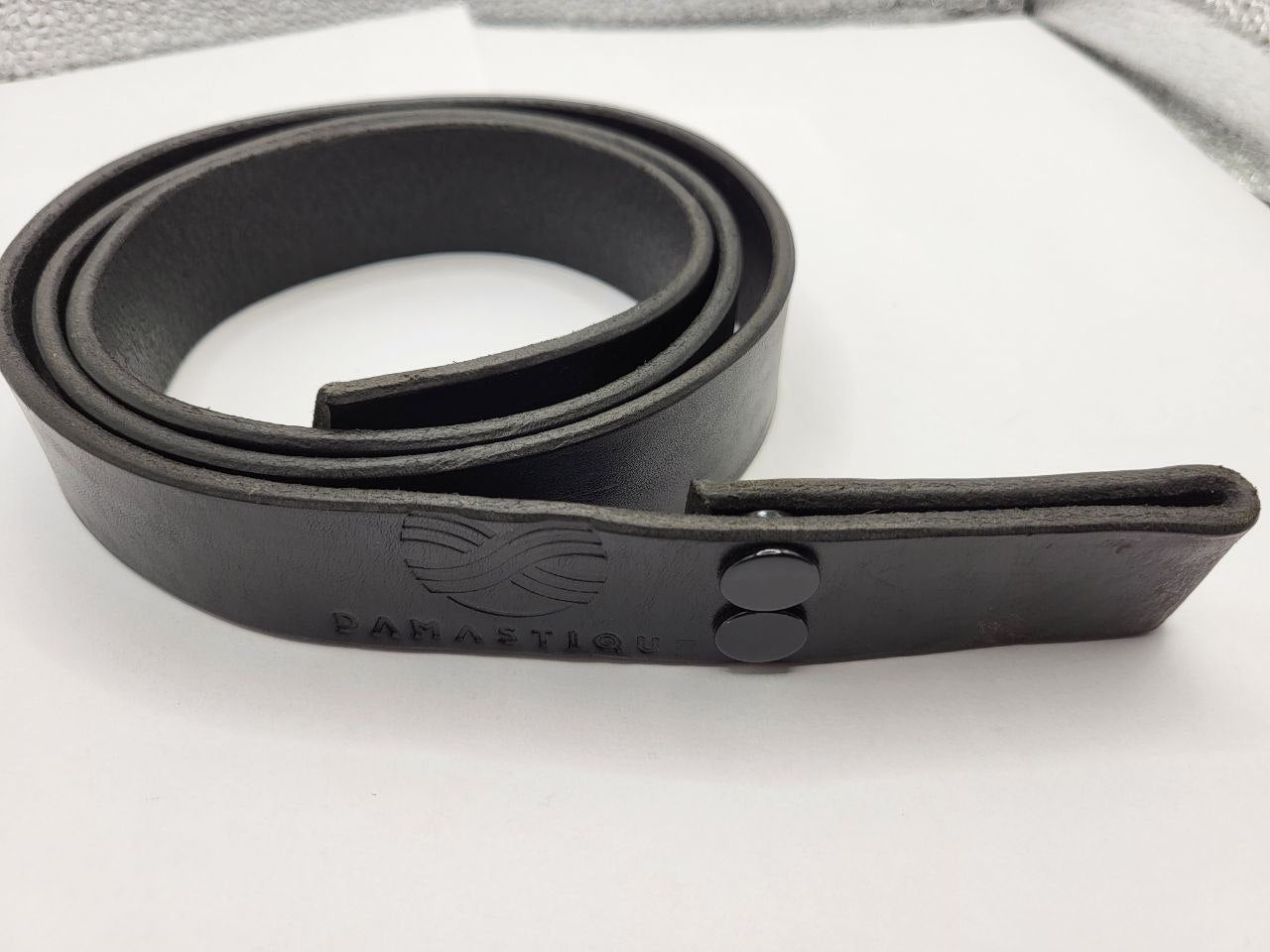 Echter Rinds-Ledergürtel schwarz