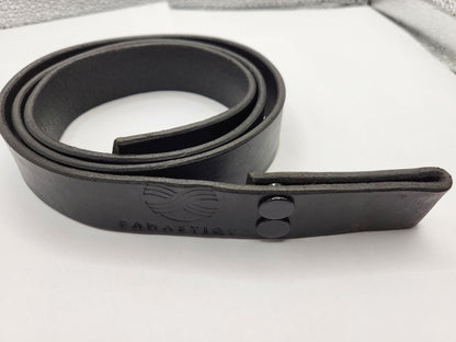 Echter Rinds-Ledergürtel schwarz