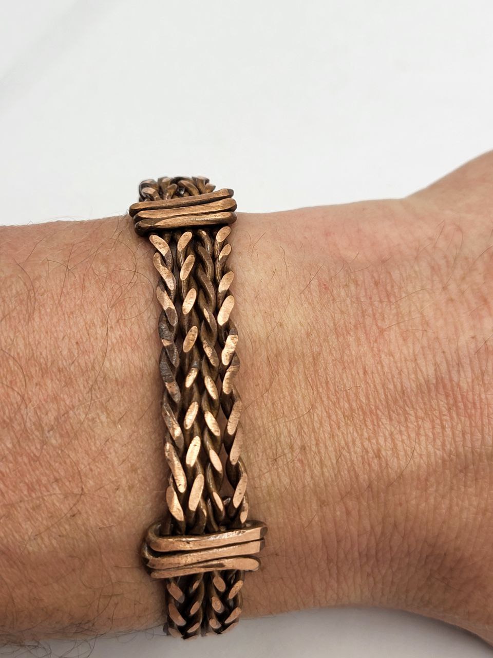 Rustic Weave - Kupferarmreifen