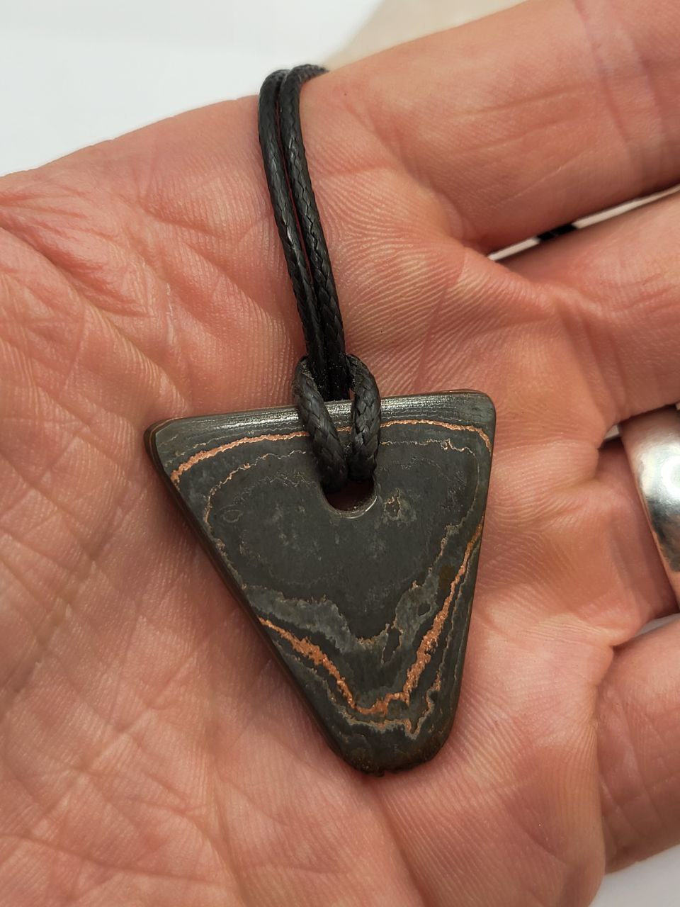 Kupfer-Damast dezent Anhänger