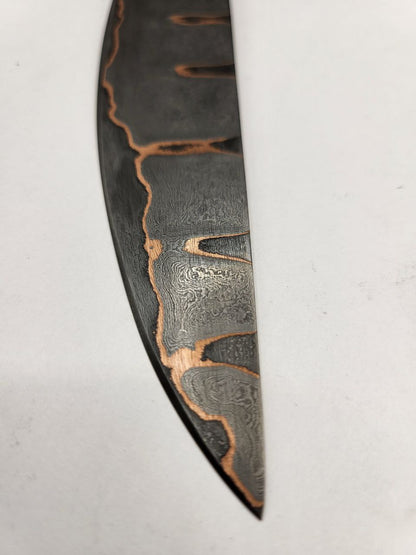 Jausen und Gemüsemesser mit Kupfer und feiner Schneidgeometrie