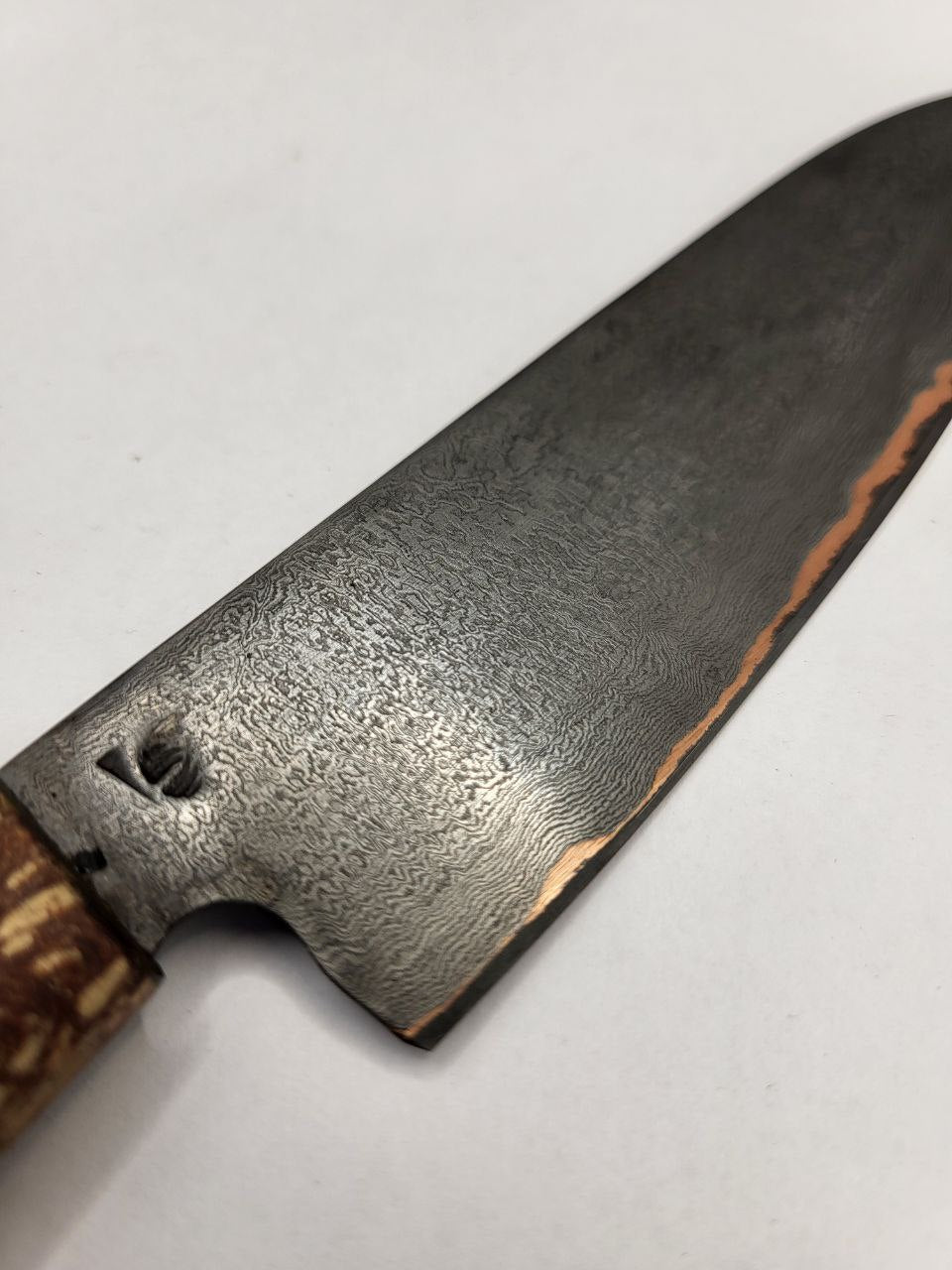 Kl. Allzweckmesser CU Liner mit Kupfer und feiner Schneidgeometrie