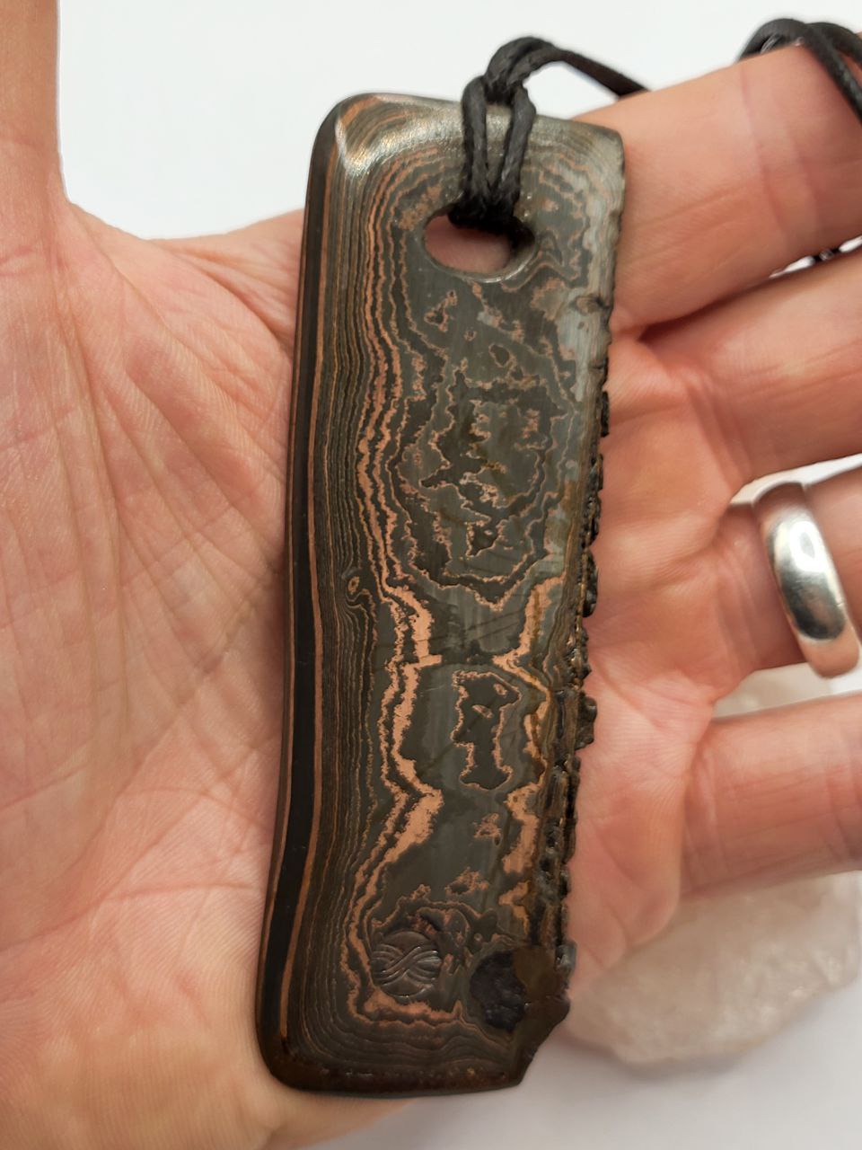 Kupfer-Damast Anhänger Gigantus