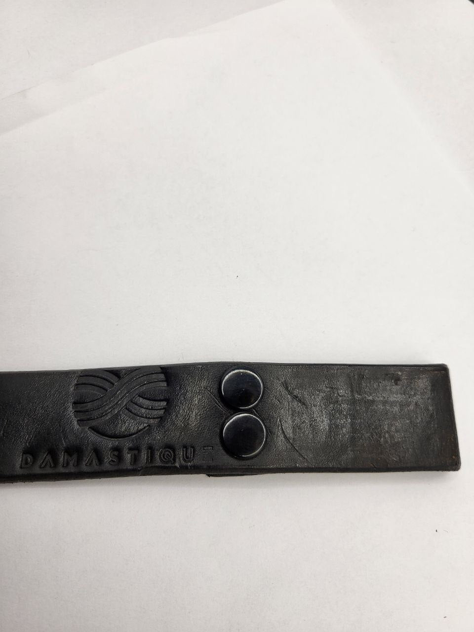 Echter Rinds-Ledergürtel schwarz