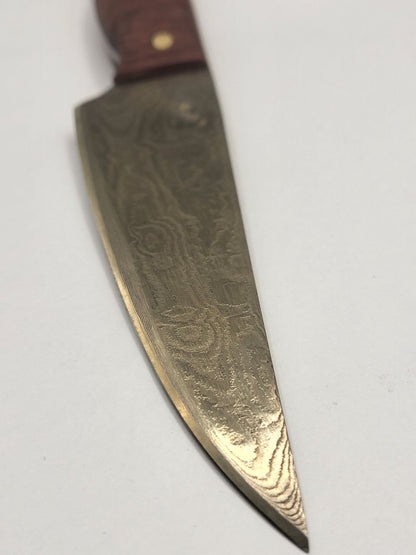 Gold Edition Jausenmesser rostträges handgeschmiedetes Messer