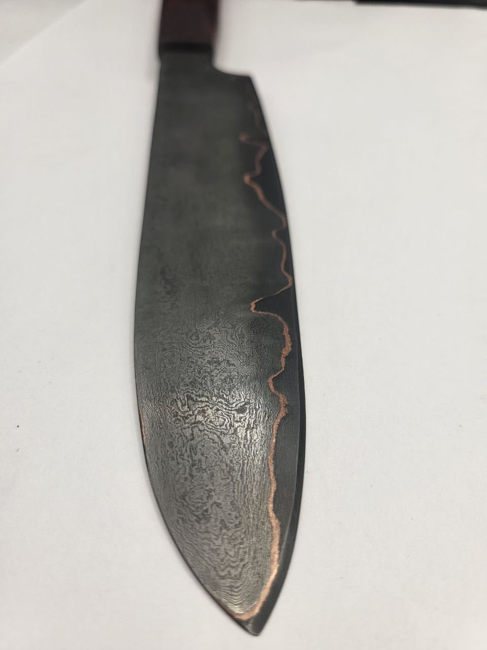 CU Liner High Messer mit 185 mm Klinge und markanter Damaststruktur