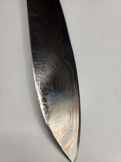 Big Allrounder Damastmesser mit Kupfer und markanter Shiny-Optik