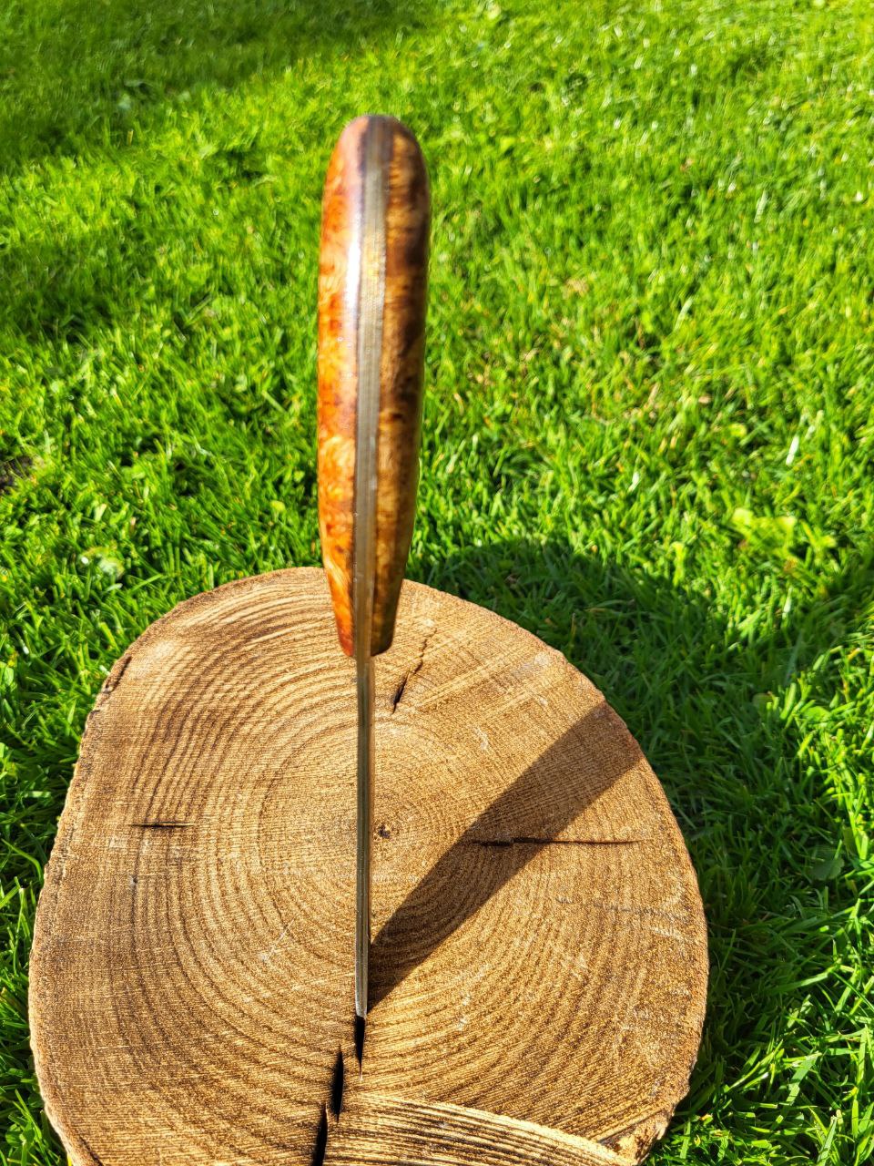 Damast Outdoormesser Curly Mindi