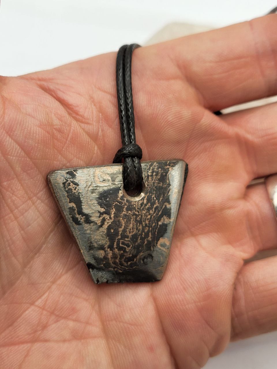 Kupfer-Damast shiny Anhänger