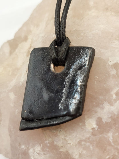 Damast Obsidian Look Anhänger