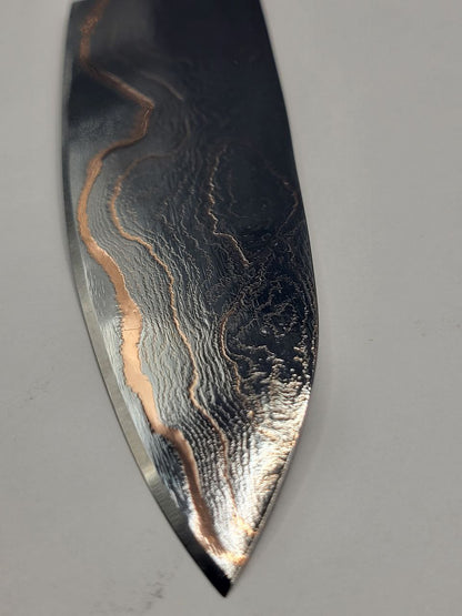 Detailaufnahme vom Kl. Allrounder CU-Damast Shiny mit feiner Damaststruktur