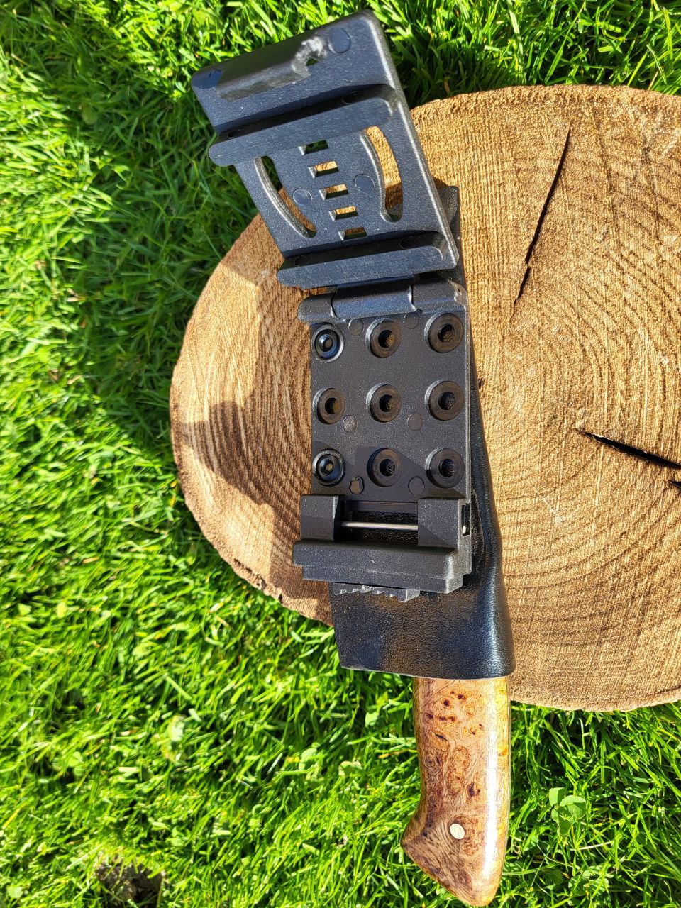 Damast Outdoormesser Curly Mindi