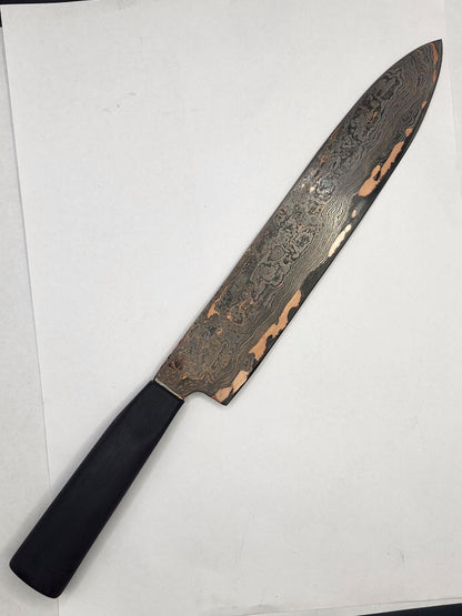 Allzweckmesser CU-Damast nicht rostfreies handgeschmiedetes Messer