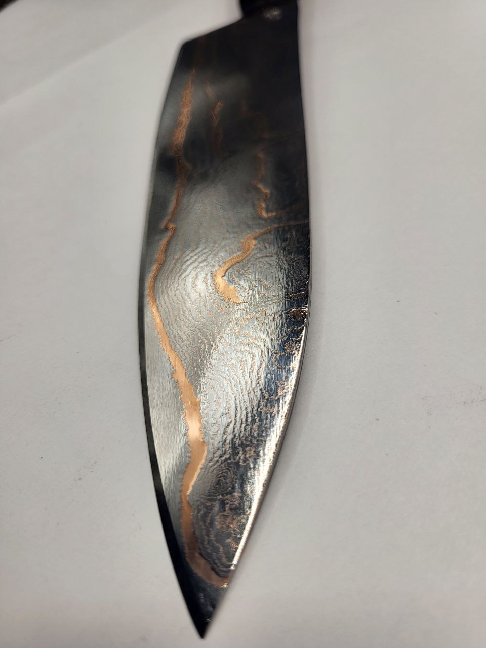 Premium Damastmesser Allrounder CU-Damast Shiny mit rostträger Klinge