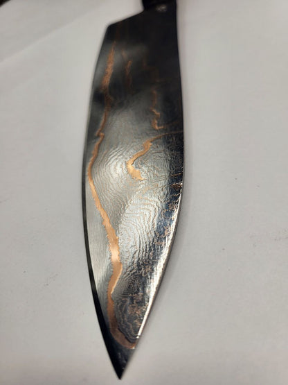 Premium Damastmesser Allrounder CU-Damast Shiny mit rostträger Klinge